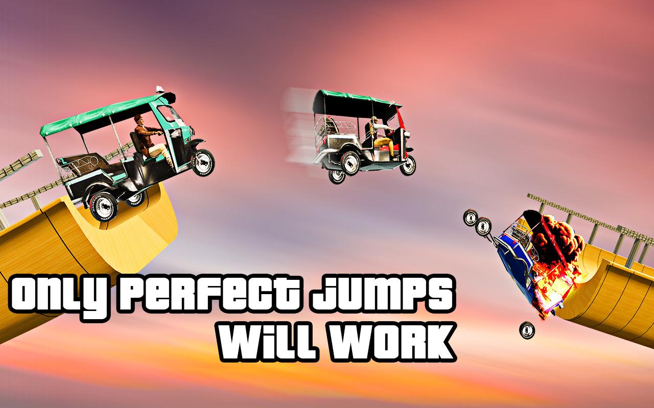 Tuk Tuk Vertical Ramp Rickshaw Stunts Racing GamesAmazoncom