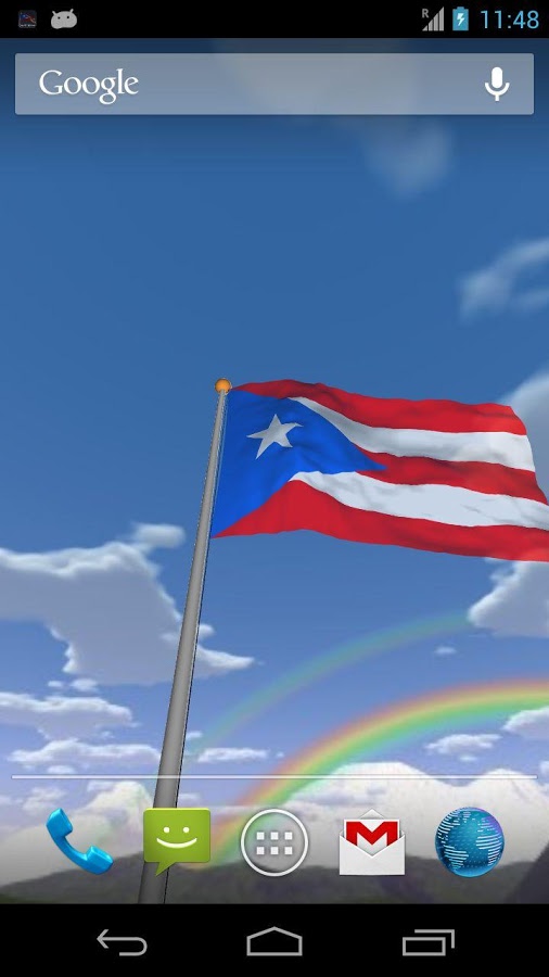 Real Puerto Rico Flag Live Screenshot
