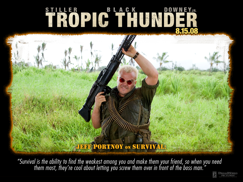 Jack Black In Tropic Thunder Wallpaper