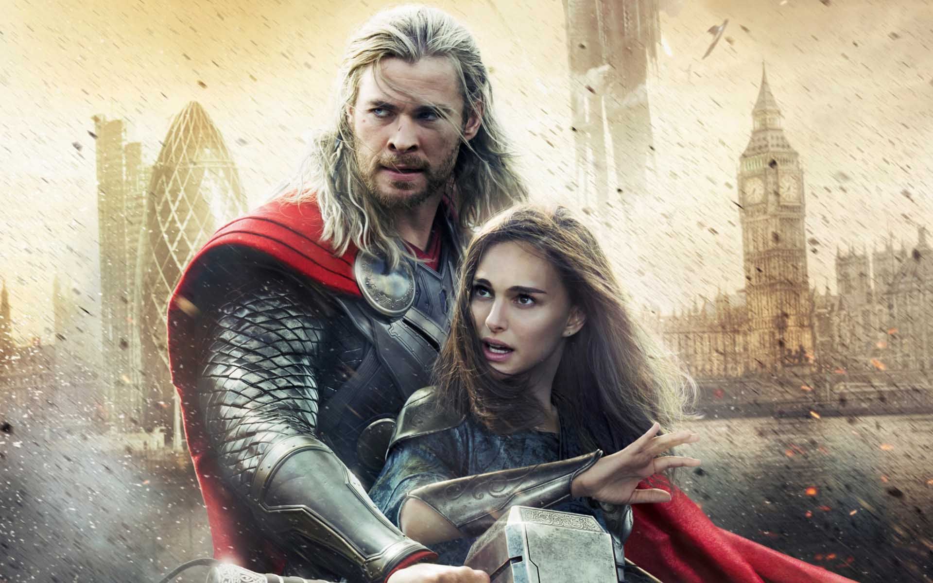 Romantic Scene From Thor HD Hollywood Movies Wallpaper For