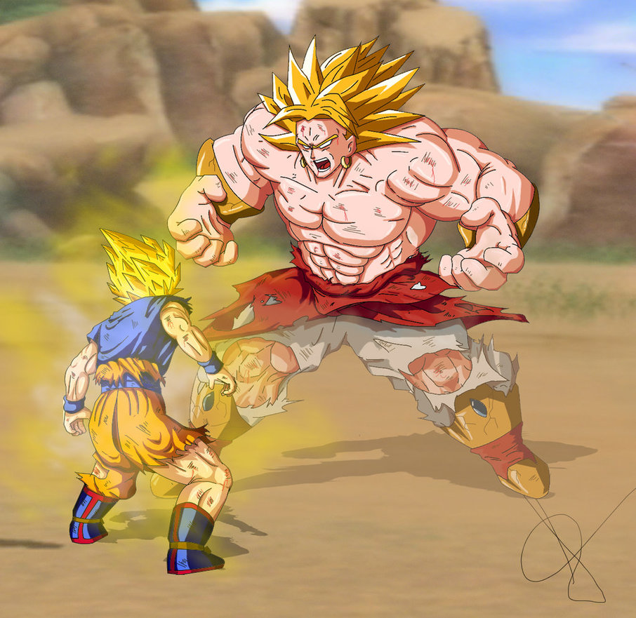 Goku Vs Broly By Alleckx
