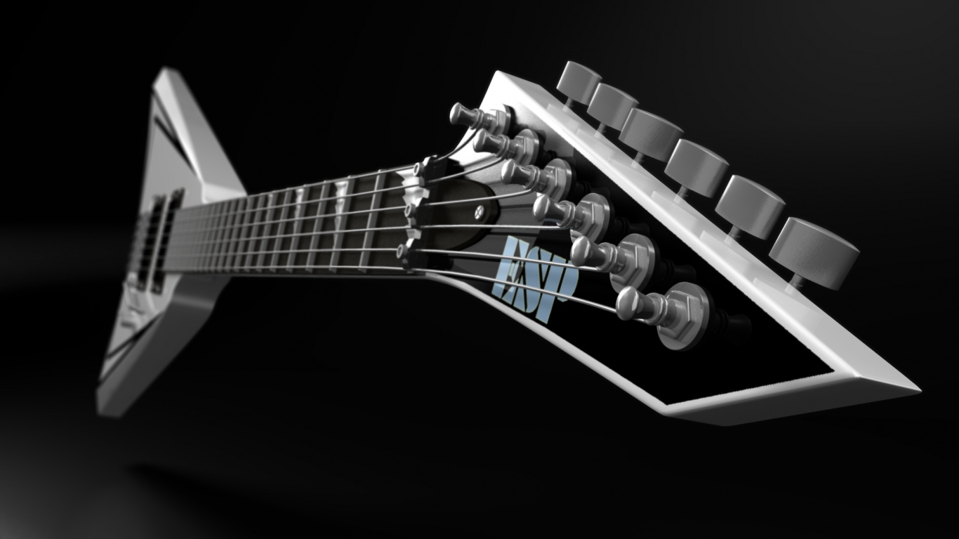 1366x768 Wallpaper guitar strings esp background settings