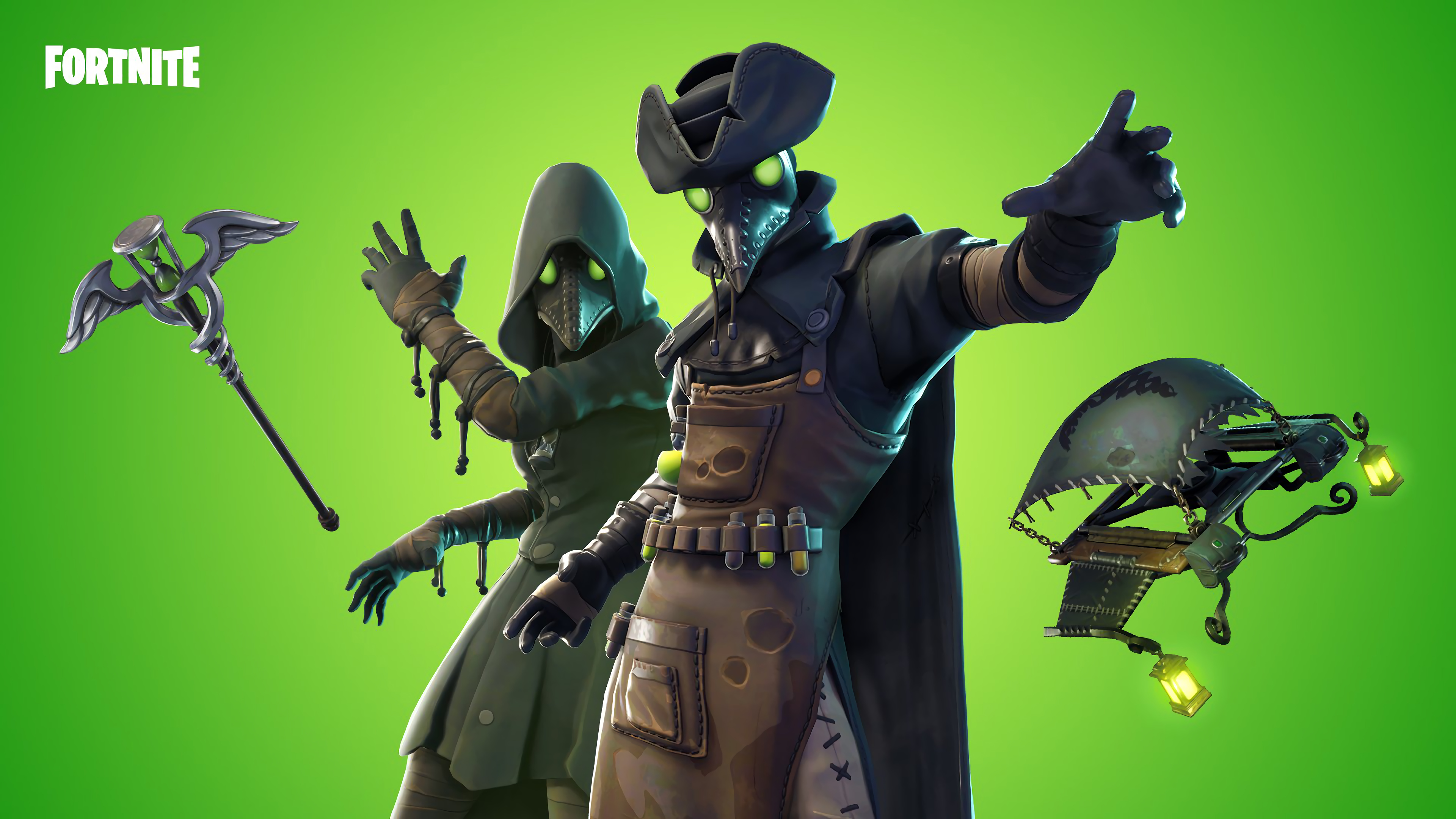4k Background Fortnite Skins Scourge Plague Wallpaper And