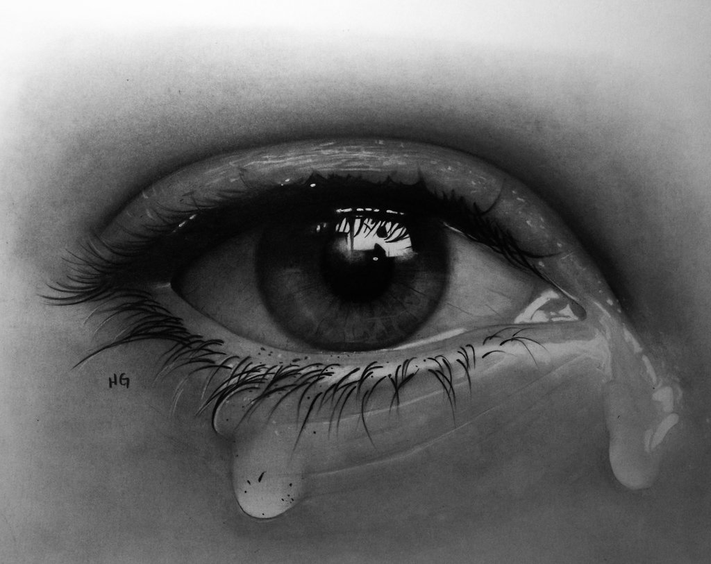 crying eye by hg art
