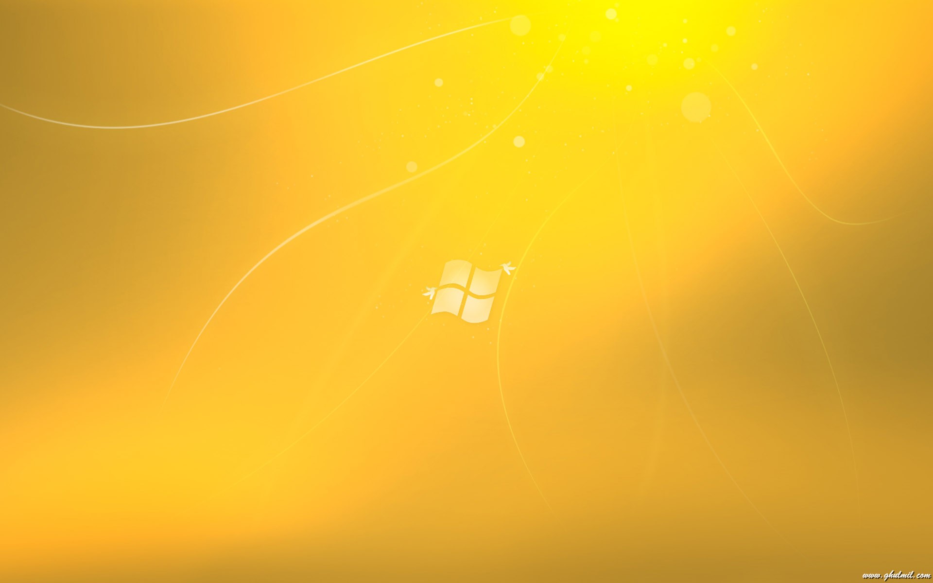Yellow Golden Background HD Windows Wallpaper For Desktop E