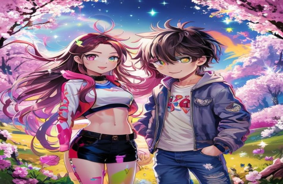 Anime Girl And Boy Wallpaper