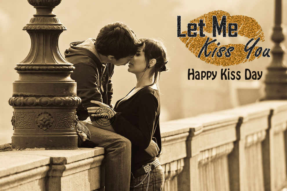  Happy Romantic Kiss Day  Wallpaper Full HD Image Free Download