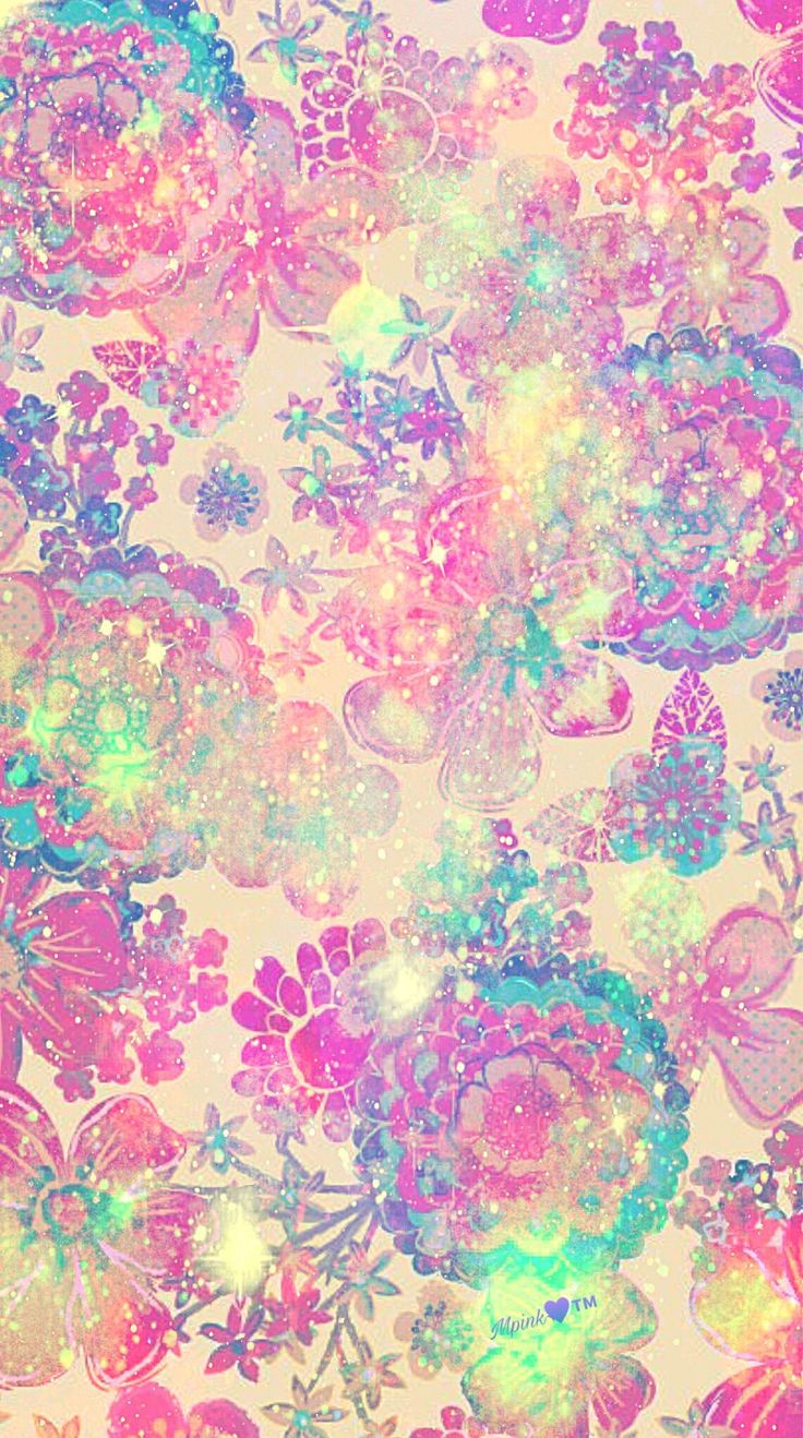 Pastel Flowers Galaxy Wallpaper