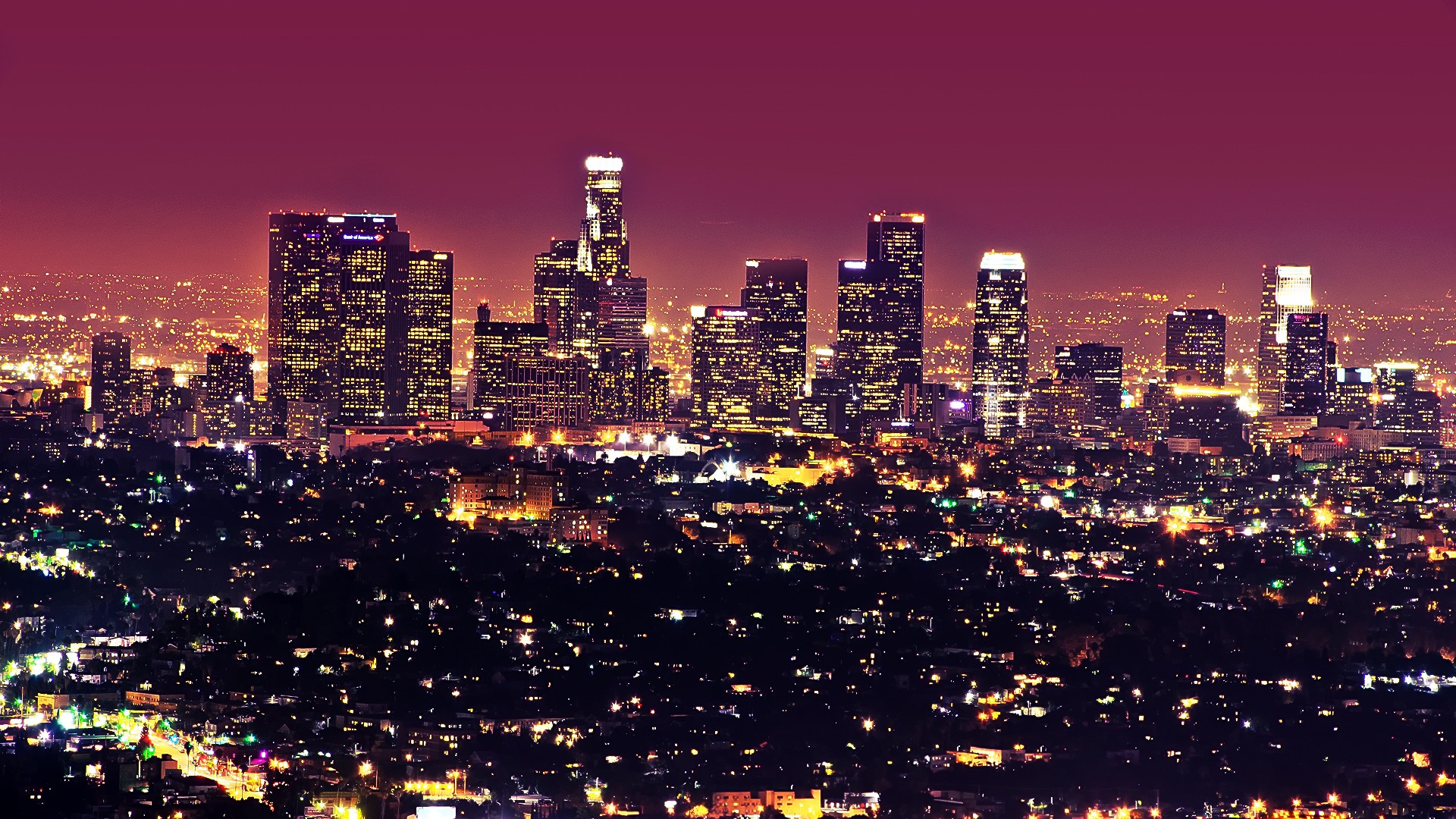 Los Angeles City Wallpaper HD Area
