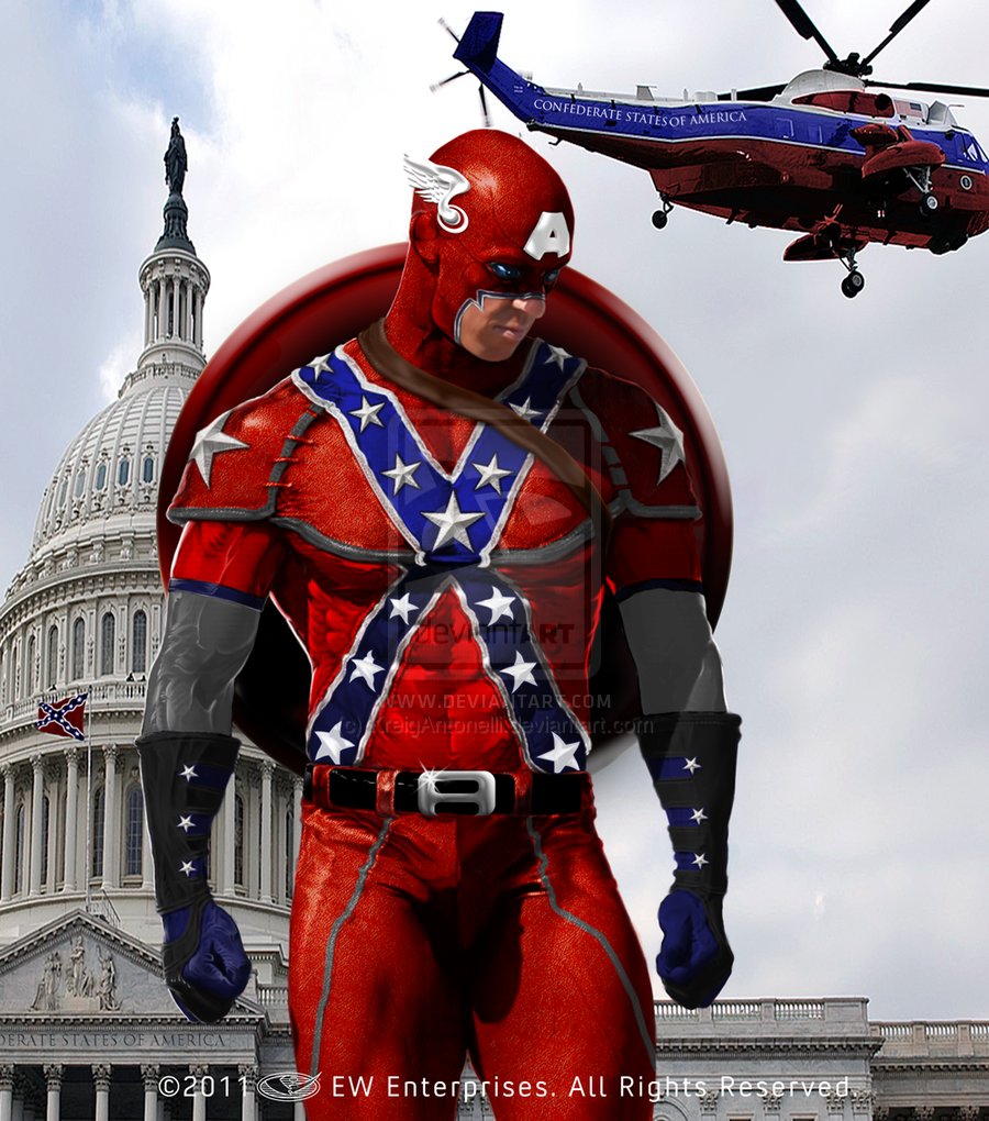 Confederate Captain America By Kreigantonelli