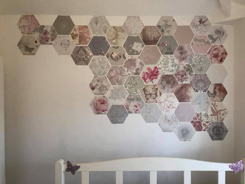 Thrifty Mum Transforms Her Home Using Wallpaper Samples And