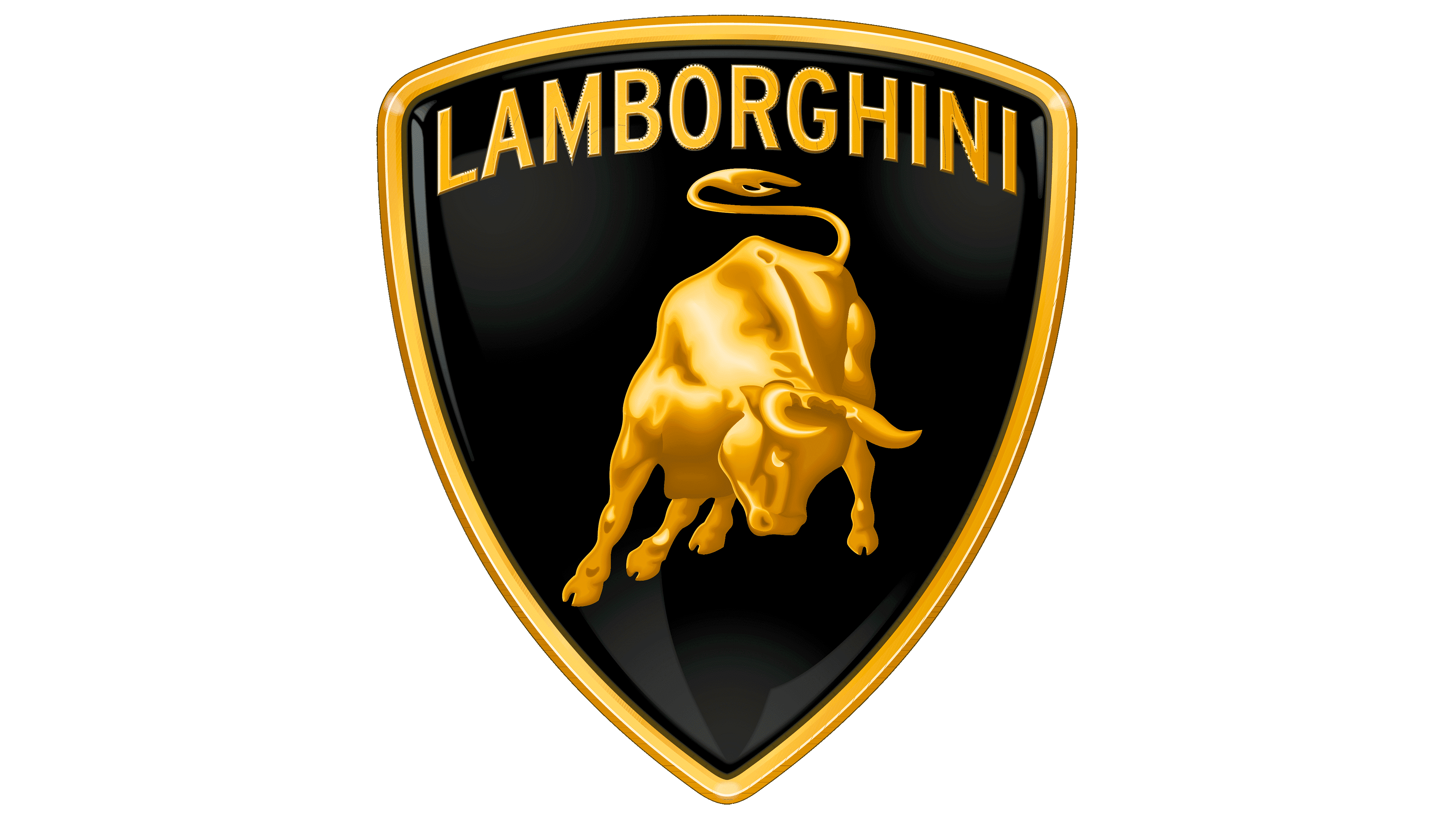 Lamborghini Logo on a Black Background