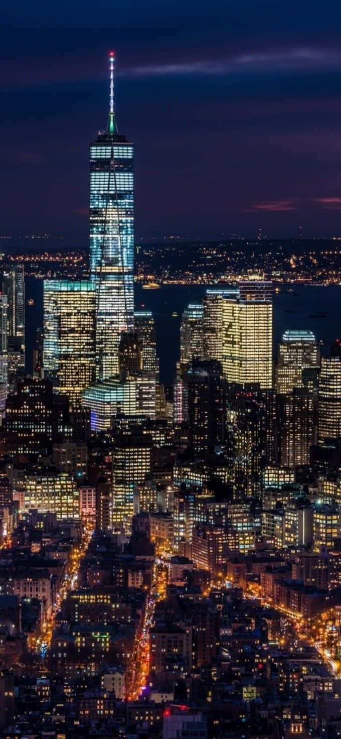 New York City Night iPhone Wallpaper