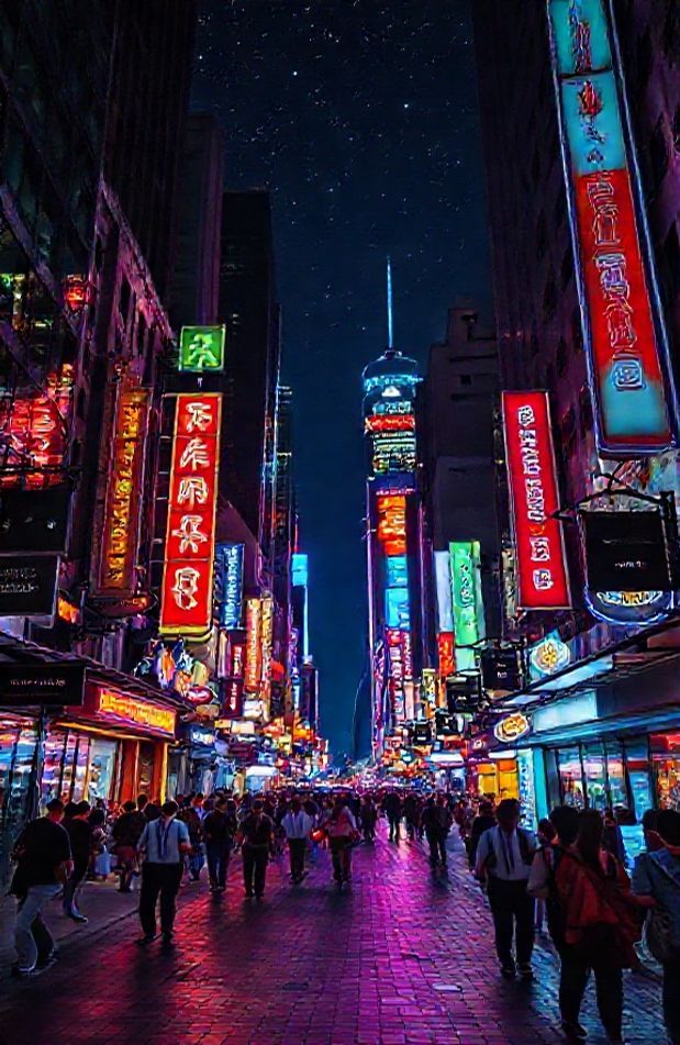 Street Wallpaper HD Night City