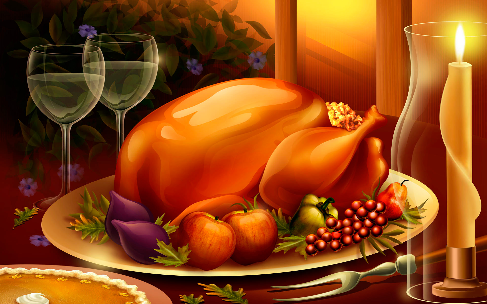 Thanksgiving Day Turkey Wallpaper