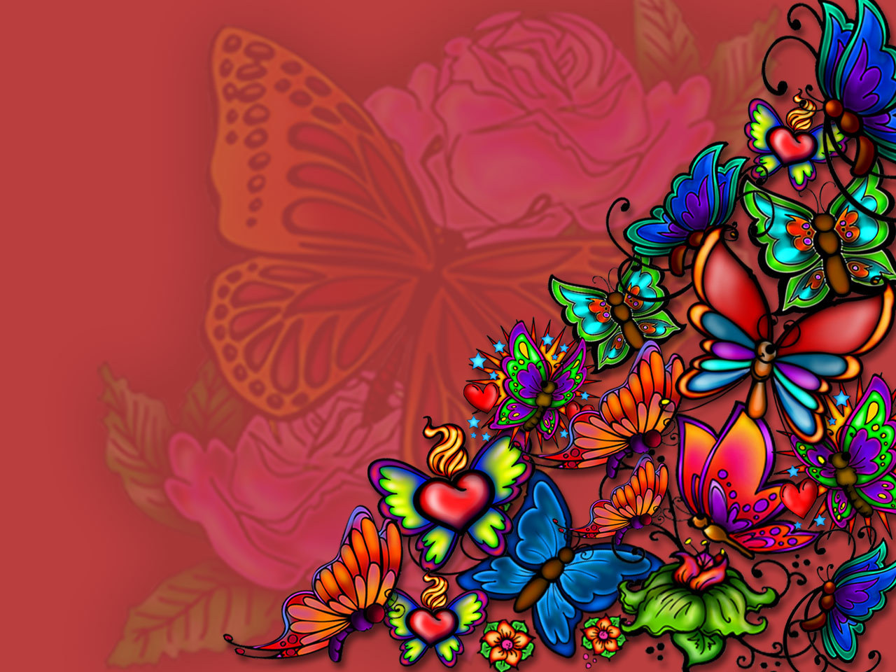 Butterflies Image Tattoo HD Wallpaper And Background