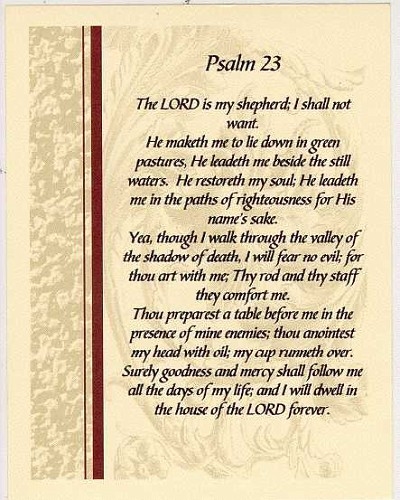 23rd Psalm Latin Image Search Results