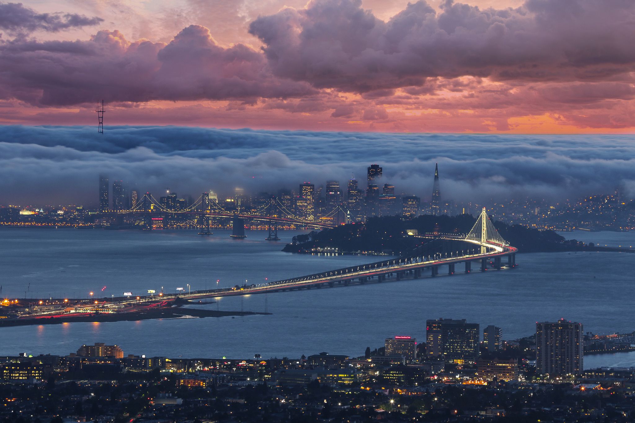 Cloudy San Francisco Wallpaper Background For iPad