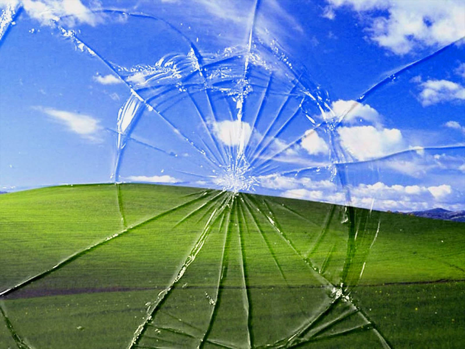 Windows Broken Glass Wallpaper Picture For