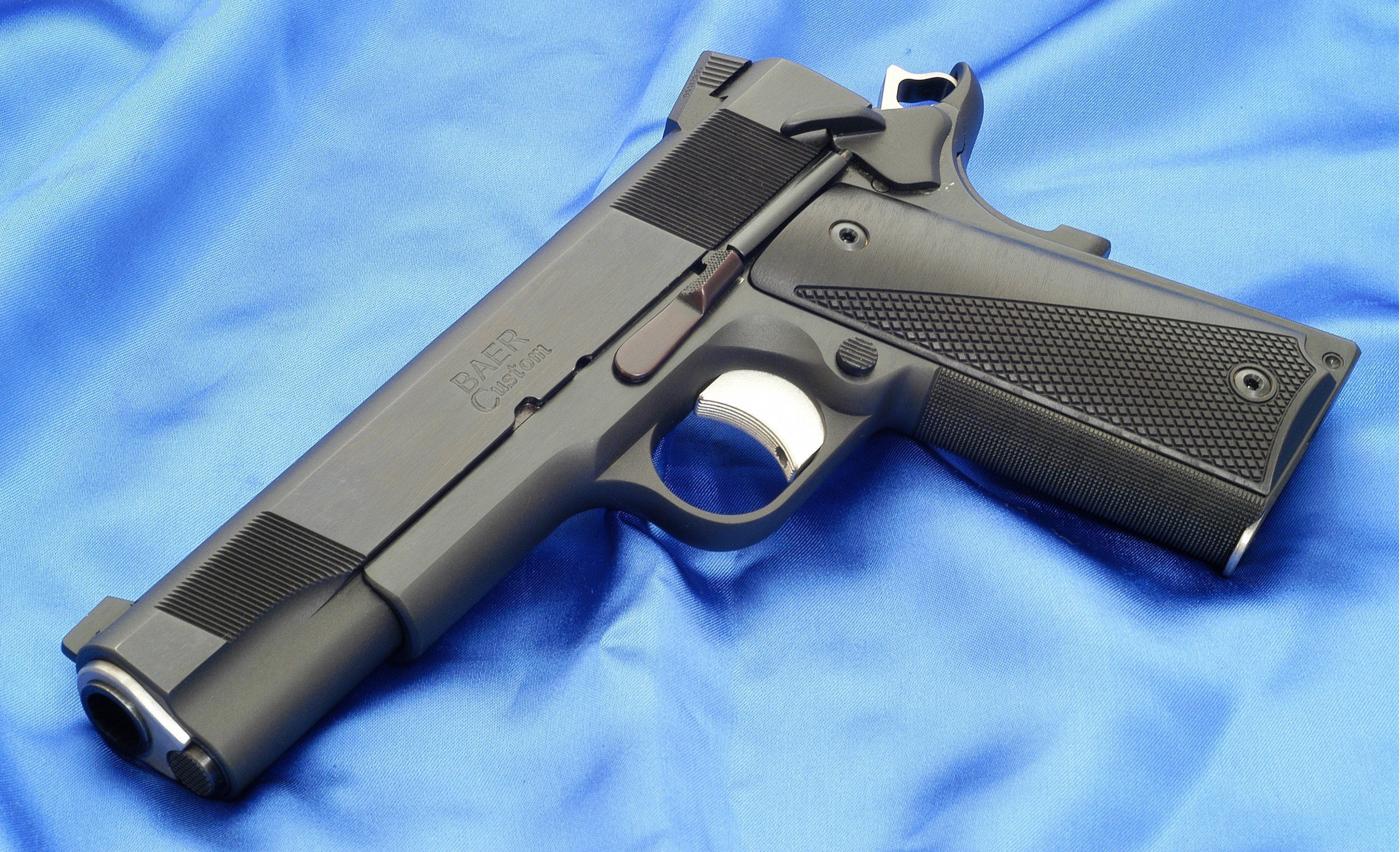 Colt M1911 Baer Custom Gun Wallpaper Guns Black