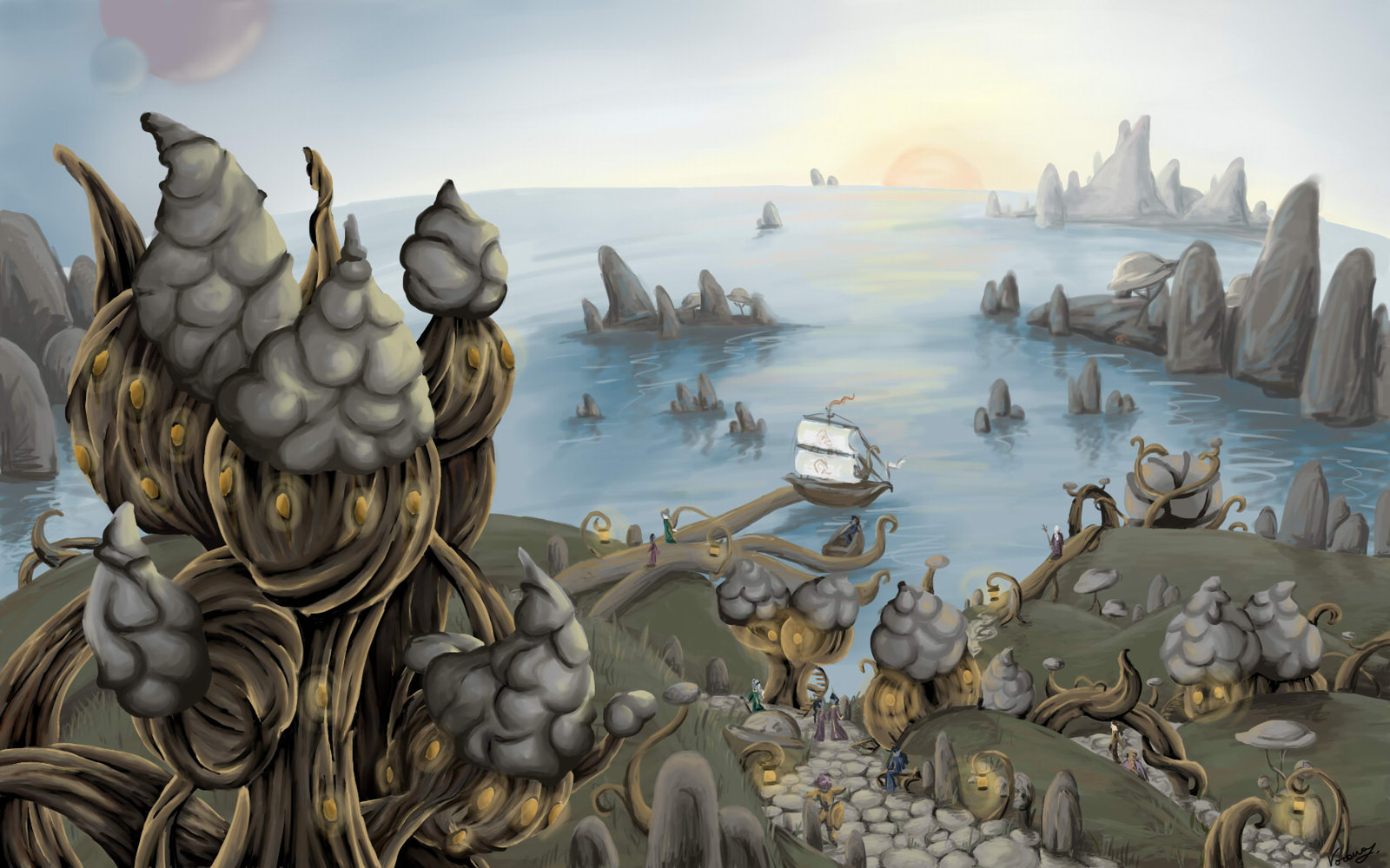Morrowind Art Wallpaper Sadrith Mora By