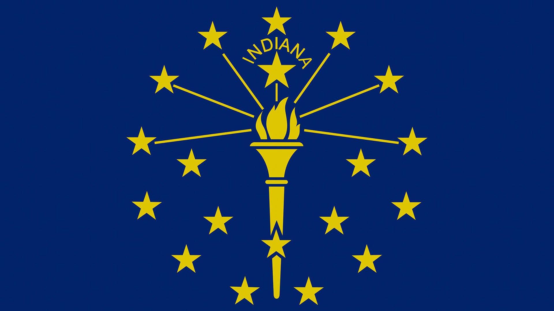 Indiana Flag Zoomed In Wallpaper