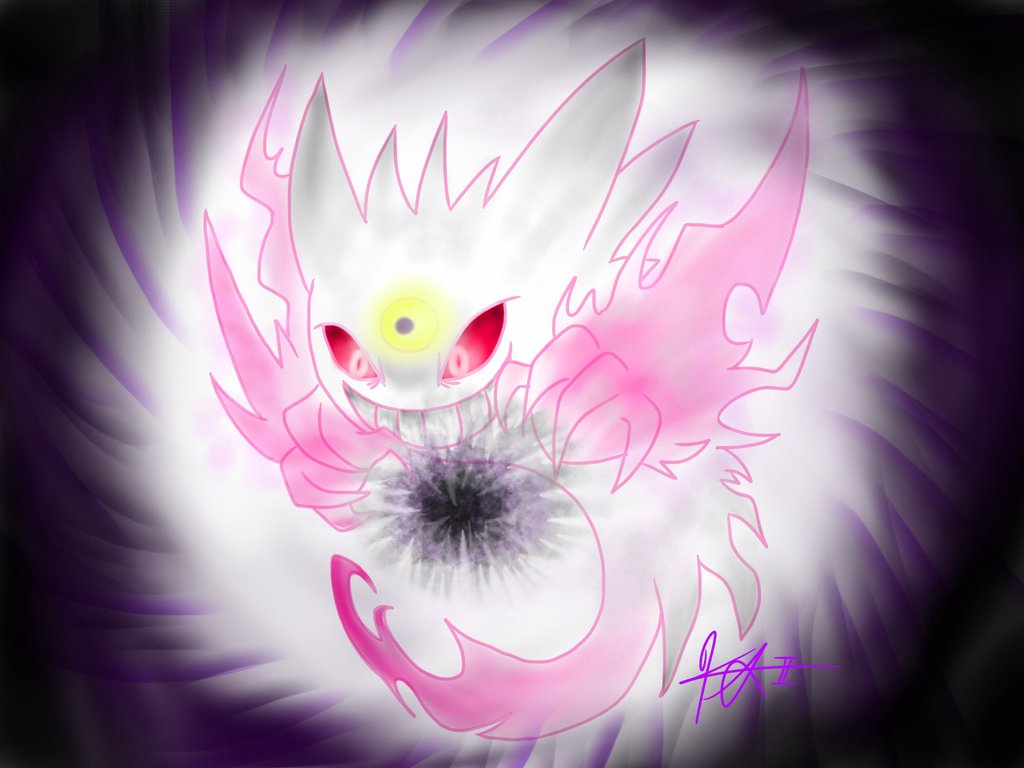 Shiny Mega Gengar by Hattori-Hako on deviantART