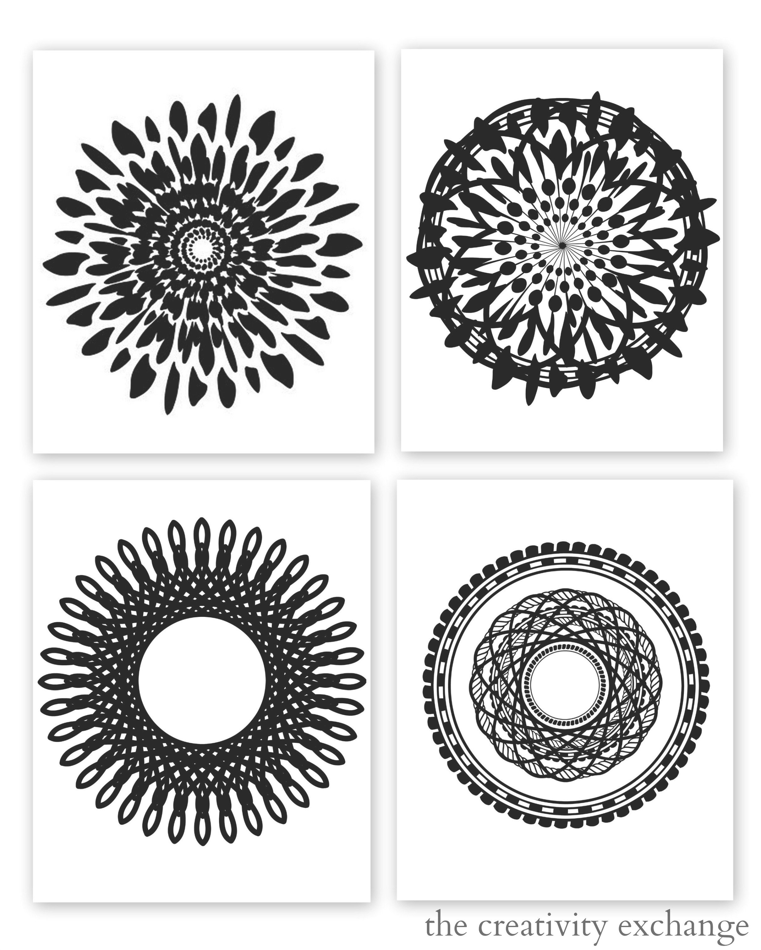 Best Image Of Printable Artwork Black And White Wallpaper