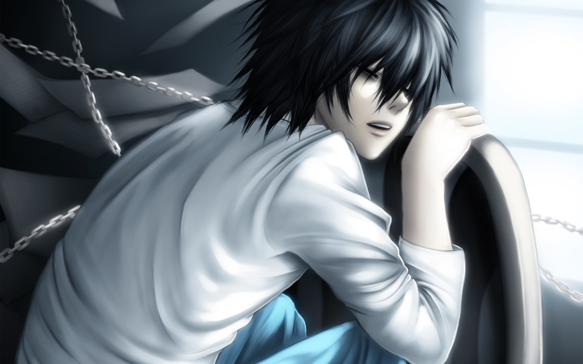 Death Note Light Chairs L Wallpaper Background