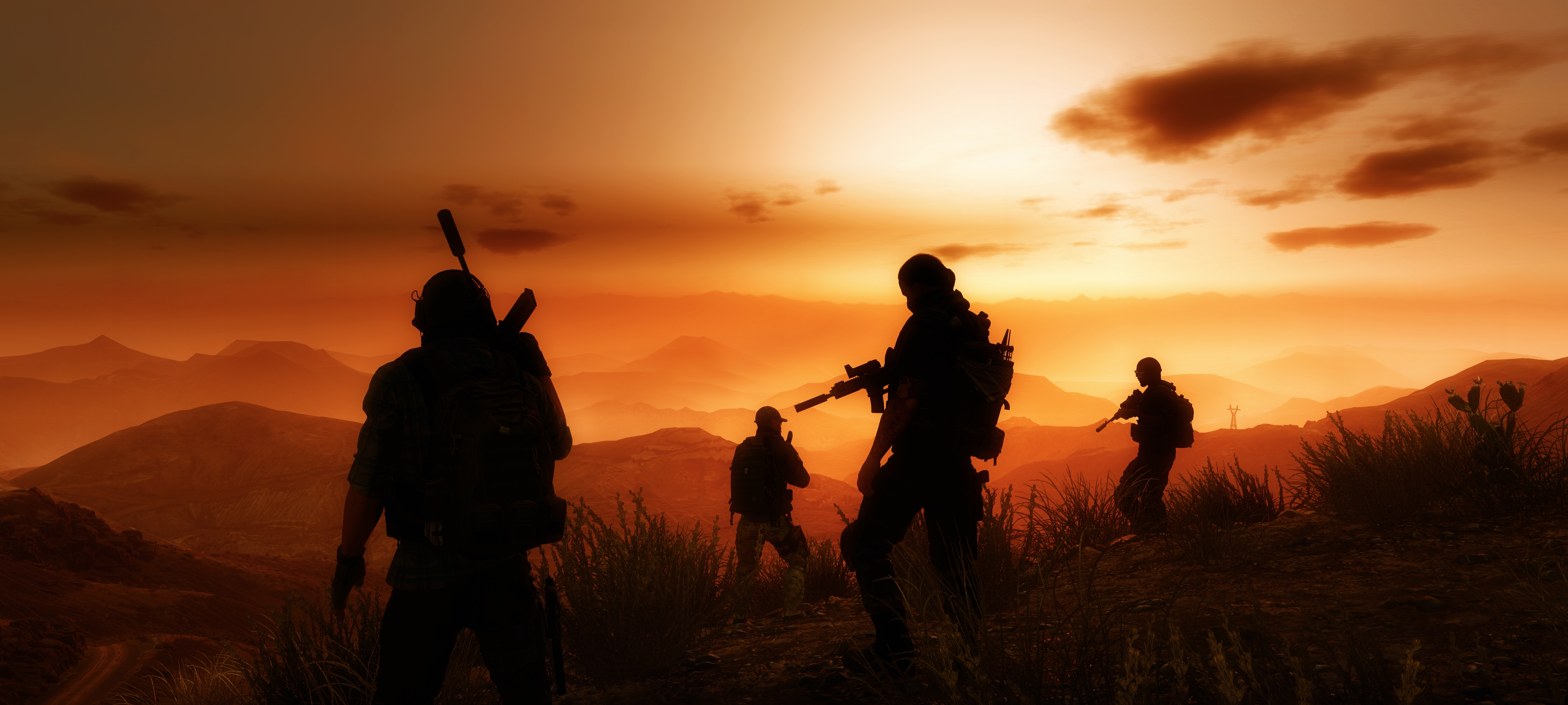 Ghost Recon Wildlands Silhouette HD Wallpaper By Den7on