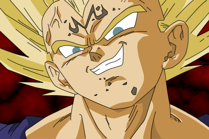 Super Saiyan 2 Goku vs. (Majin Vegeta) from Dragon Ball Z [Dragon Ball  Legends Arts] for Desktop 4K wallpaper download
