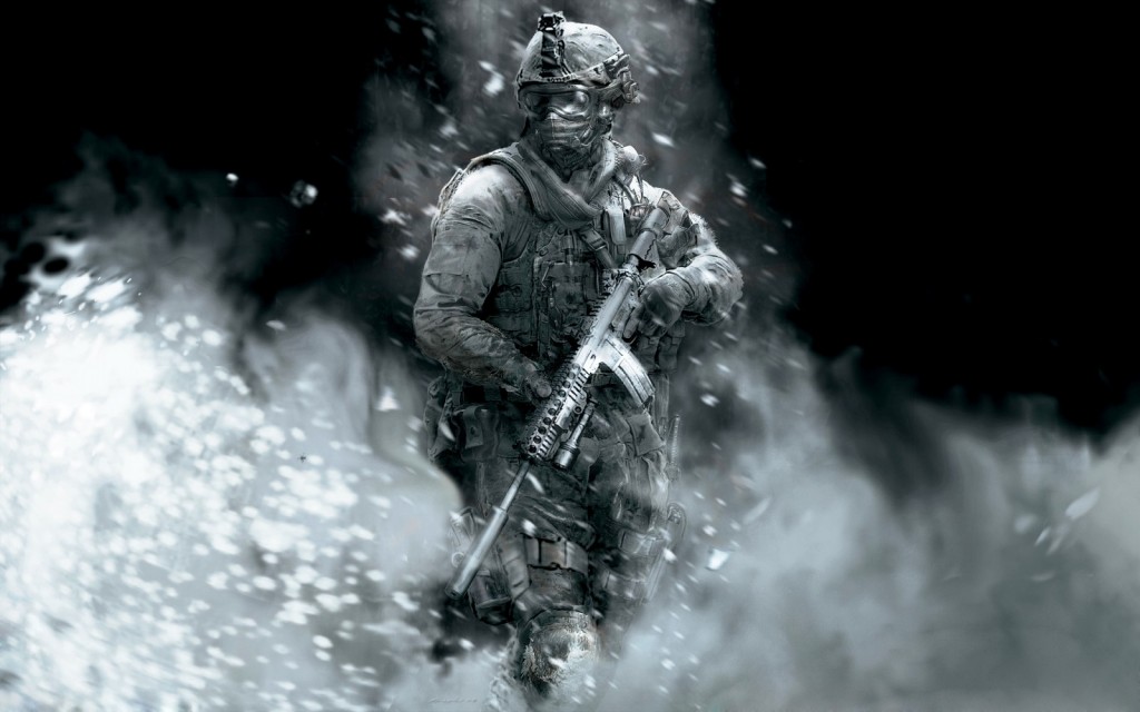 Fighting Soldier Army Widescreen Desktop Wallpaper