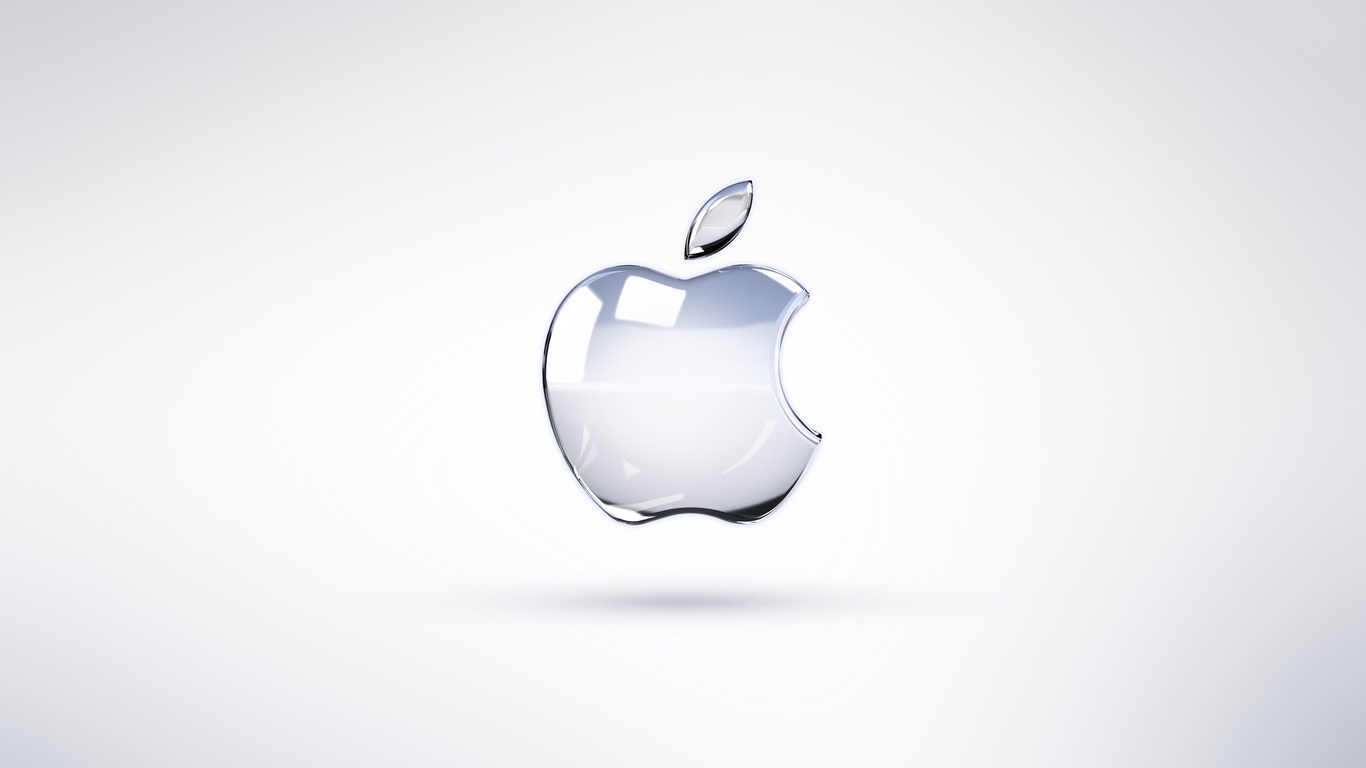 Glass Apple Logo Wallpaper
