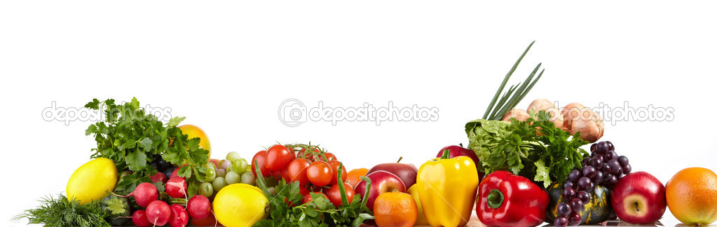 Large Fruit And Vegetable Borders Stock Image HD Walls