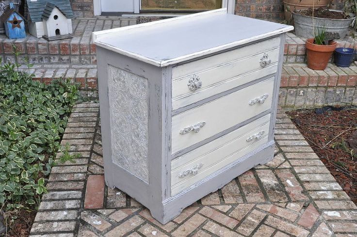 Dumpster To Rustic Diva Dresser How Use Wallpaper On Furniture