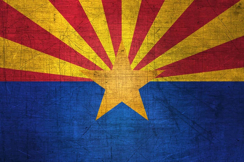 Arizonan Flag Metal Flag of Arizona   Download it for 800x533