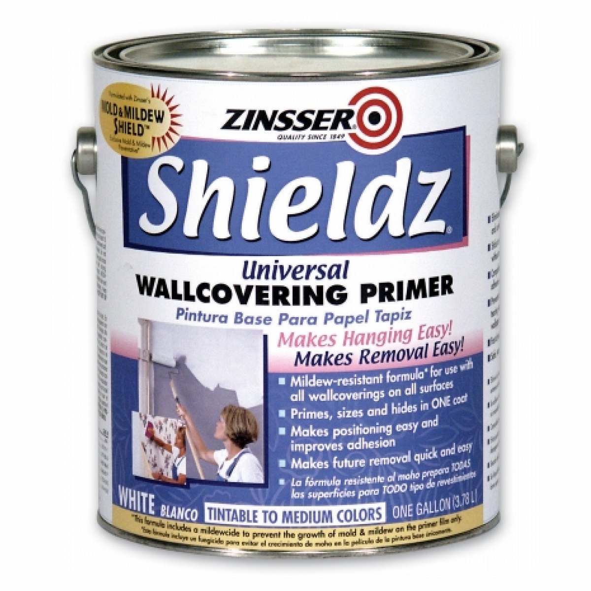 Gallon White Shieldz Universal Wallcovering Primer Pack Of