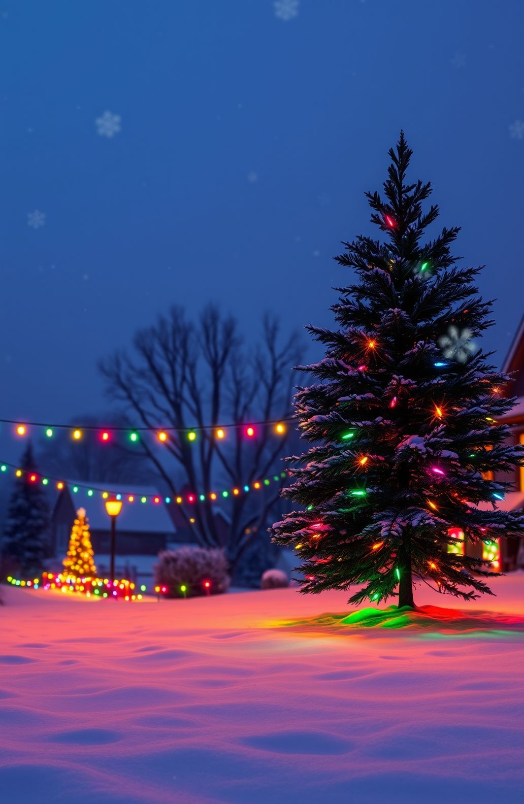Blinking Christmas Lights Wallpaper