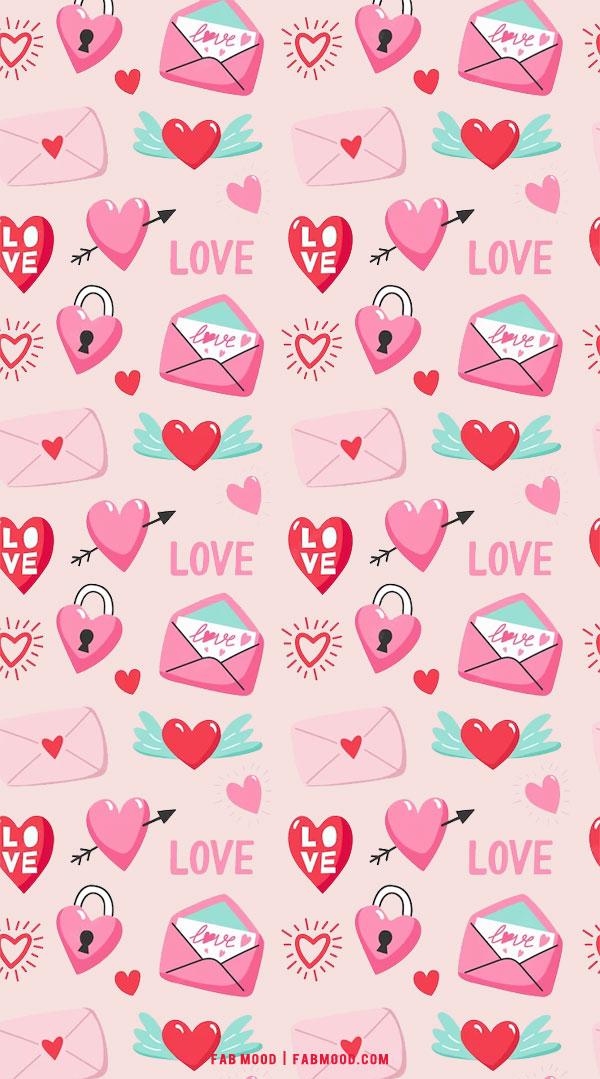 Pink Love Letter Valentines Wallpaper Fab Mood Wedding