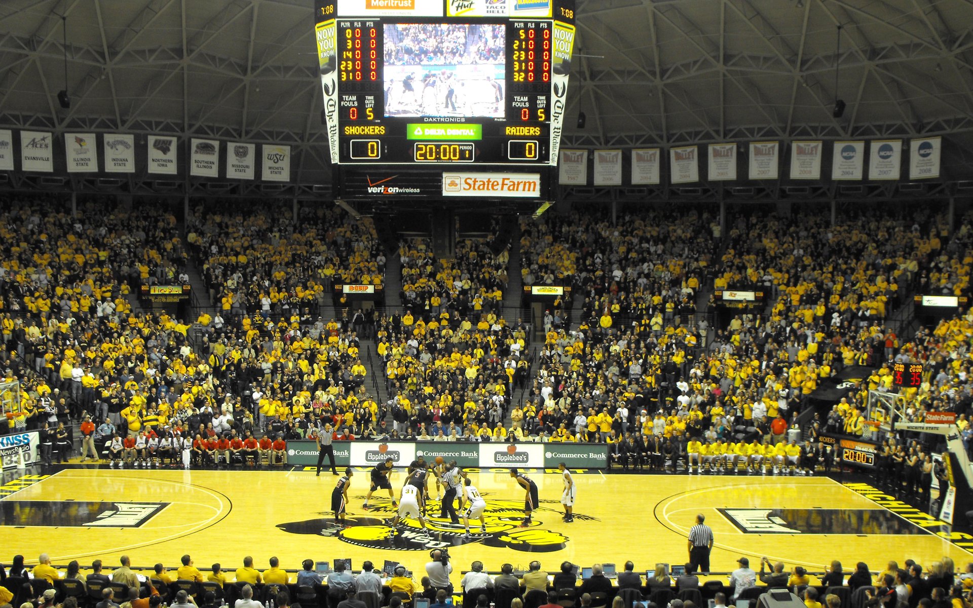 Missouri Valley Conference College Basketball Arena Wallpaper