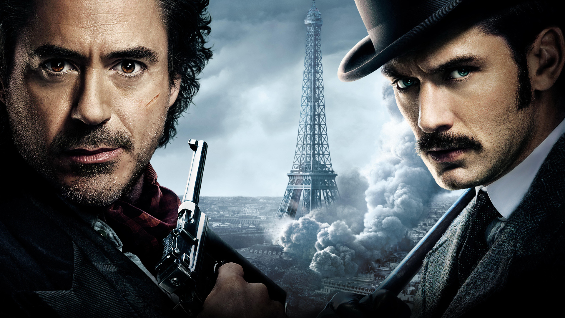 Sherlock Holmes Robert Downey Jr And Watson Wallpaper