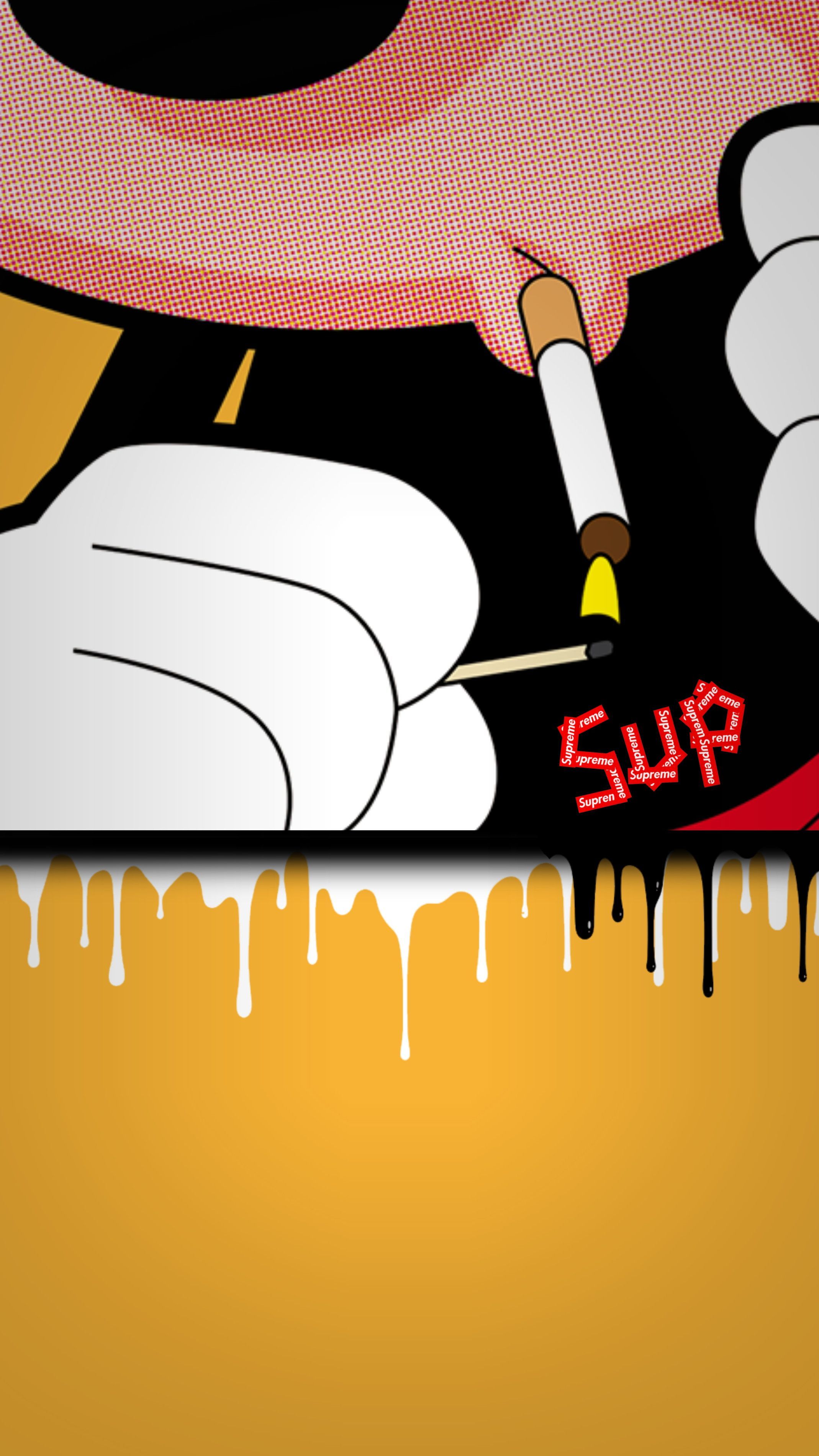 Mickey Mouse Supreme Wallpaper Top