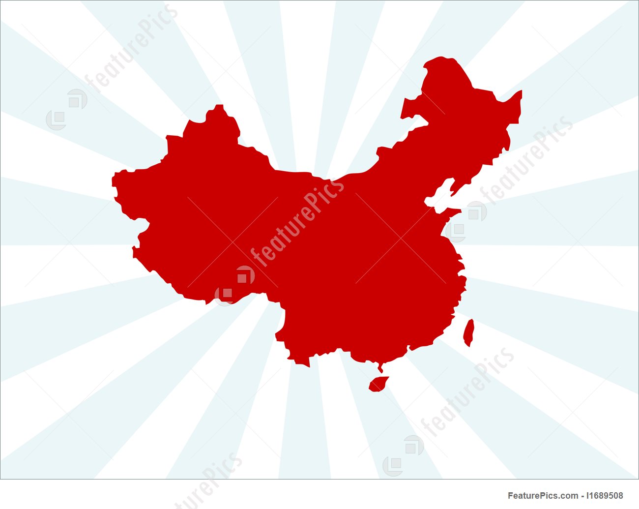 China Map Stock Illustration I1689508 At Featurepics