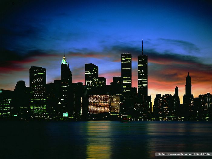 New York Skyline Twin Towers Pictures Photos