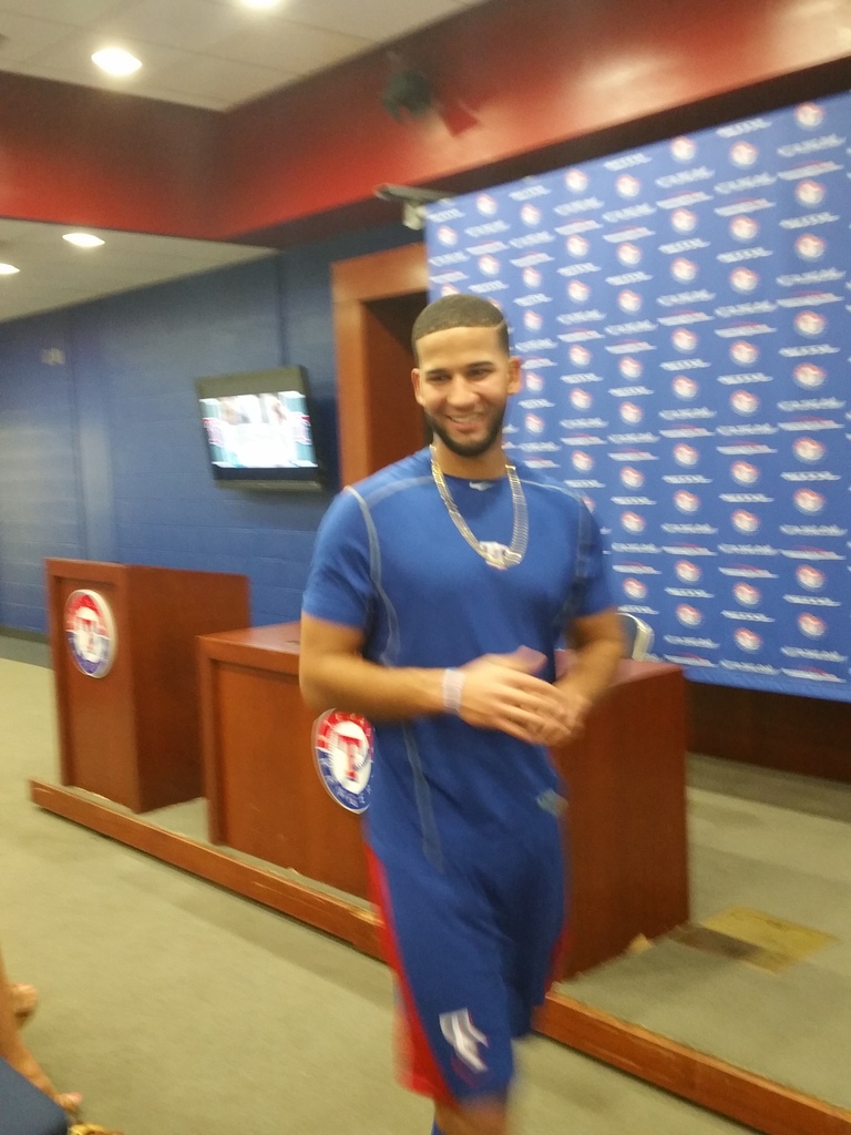 Took My Daughter To Meet Nomar Mazara Fun Night Collectors Universe