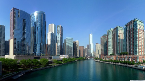 chicago river panorama   Ultra HD 4K Wallpapers   Open your eyes 600x338
