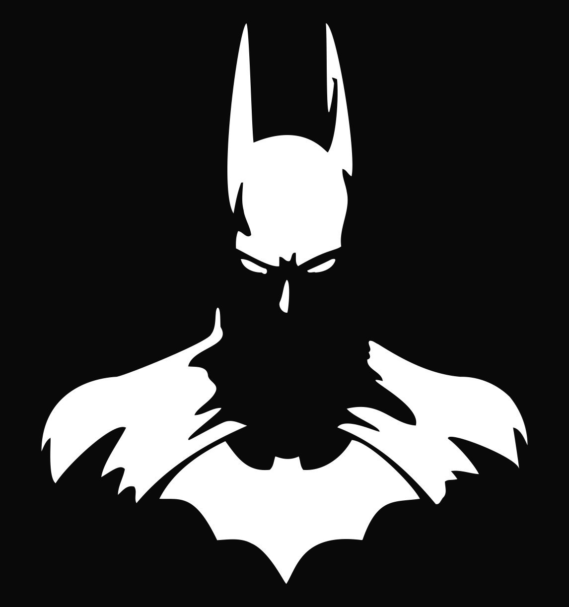  Sci Fi Decorations and Geek Gifts Batman Vinyl Decal 6 inch   White 1146x1223