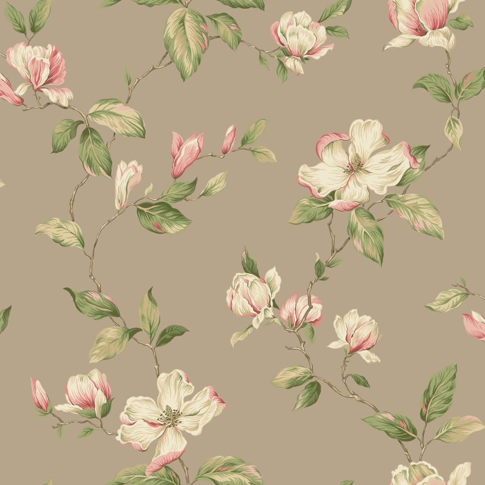 Ashford House Blooms Magnolia Wallpaper
