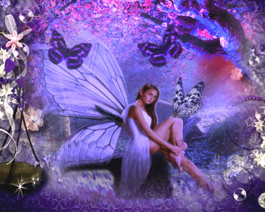 Purple Fairy Wallpaper - WallpaperSafari