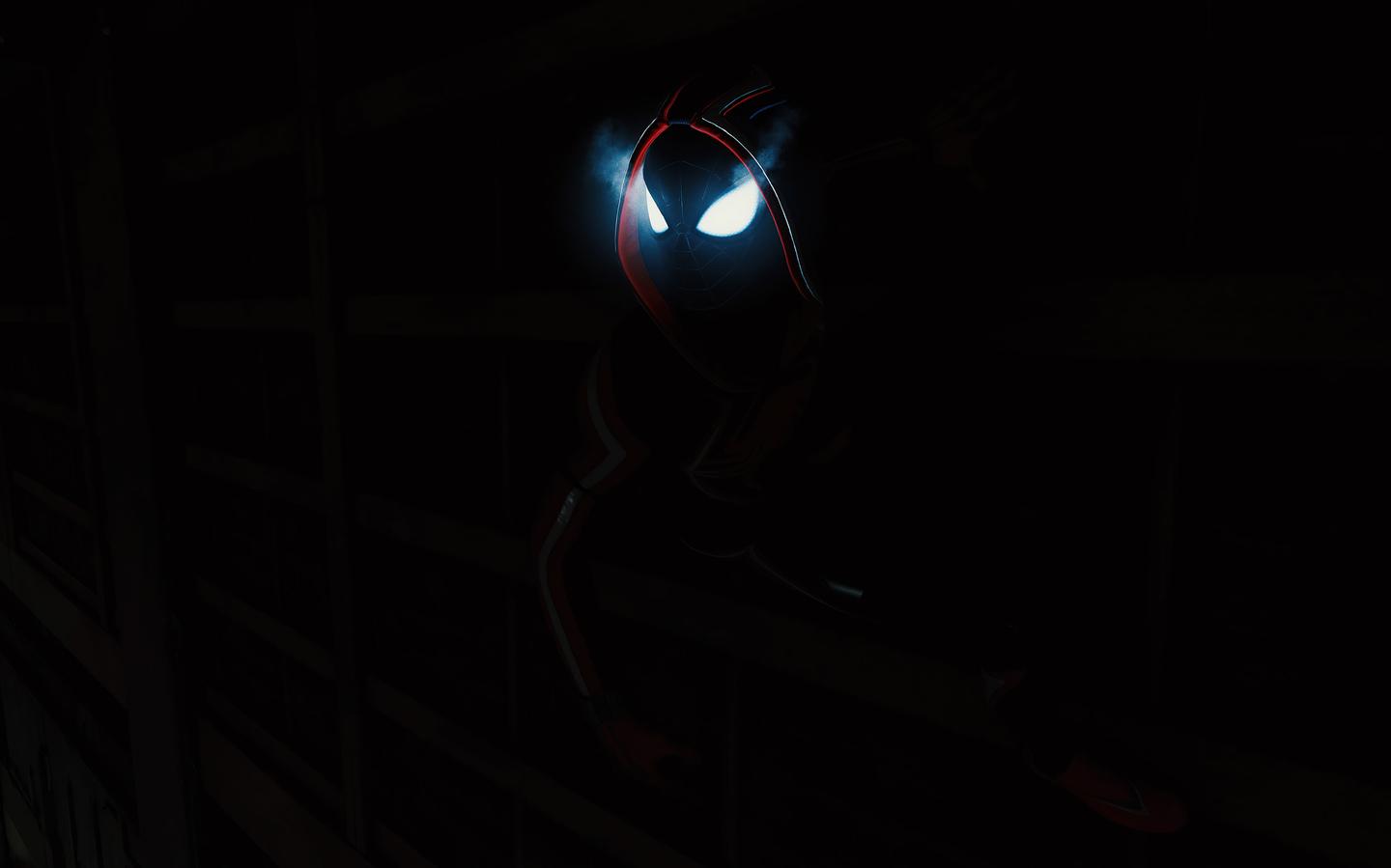 Spiderman Miles Morales Dark 4k Wallpaper